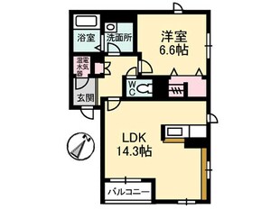 シャーメゾン白枝Ⅱの物件間取画像